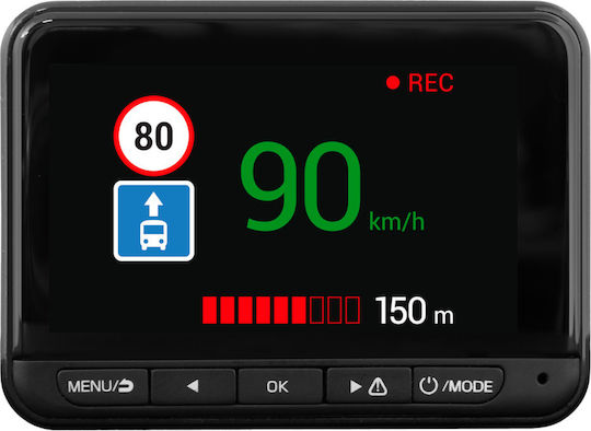 R9 Dual Σετ Κάμερα DVR Αυτοκινήτου 1080P με Οθόνη 2.7" Wi-Fi, GPS & Κάμερα Οπισθοπορείας