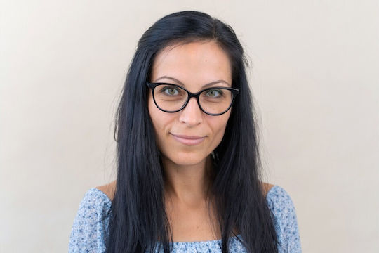Lentiamo Anna Γυναικεία Κοκκάλινα Γυαλιά Προστασίας Οθόνης Πεταλούδα Deep Black