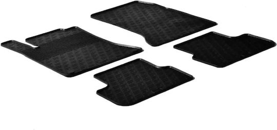 Lampa Set of Front and Rear Mats 4pcs Tray Type for Mercedes-Benz CLA Class Black