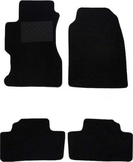 Auto Gs Set of Front and Rear Mats 4pcs for BMW E39 1995-2003 Black