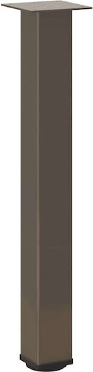 vidaXL Metallic Furniture Leg 4 Pieces Suitable for Table / Coffee Table / Office 72cm Brown