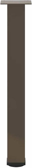 vidaXL Metallic Furniture Leg 4 Pieces Suitable for Table / Coffee Table / Office 72cm Brown