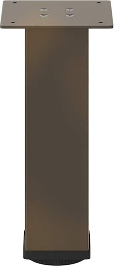 vidaXL Metallic Furniture Leg 4 Pieces Suitable for Table / Coffee Table 14x14x32cm Brown