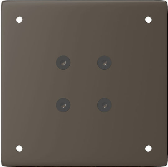 vidaXL Metallic Furniture Leg 4 Pieces Suitable for Table / Coffee Table 14x14x32cm Brown