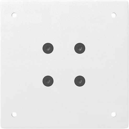 vidaXL Metallic Furniture Foot 4 Pieces Suitable for Table / Coffee Table 14x14x32cm White