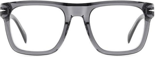 David Beckham Plastic Eyeglass Frame Gray DB 7020/FLAT TX7