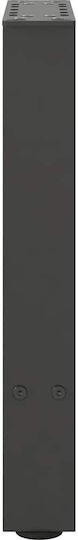 vidaXL Metallisches Möbelbein 2 Stück Für Tisch / Beistelltisch 28x42x42cm Anthrazit