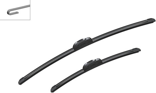 Bosch Aerotwin AR601S Σετ Μπροστινοί Υαλοκαθαριστήρες Αυτοκινήτου 600mm/400mm Universal Opel Antara Ford Ranger Hyundai Solaris / i20 / iX35 Nissan Navara / X-Trail Renault Alaskan / Fluence / Latitude