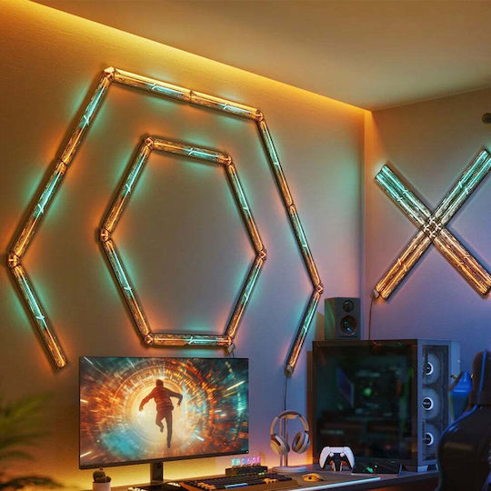 Govee Gaming Wall Light (4+1) Bluetooth/WiFi Decorative Lamp Bar Light Black 5pcs