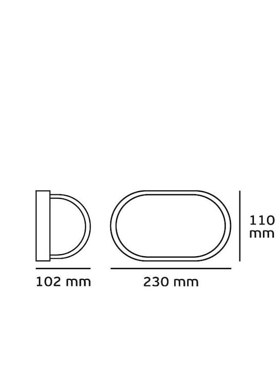 VK Lighting Broasca Testoasa 23x11cm VK Lighting Broasca Testoasa 23x11cm
