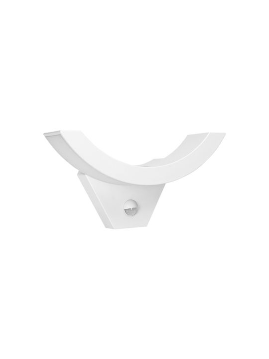 Adviti Стенно Външно Осветително Тяло LED IP54 10W с Естествено бяло Светлина 28.9x14.7x9εκ.