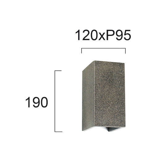Viokef Patrick Επιτοίχιο Εξωτερικό Σποτ LED IP65 Διπλής Δέσμης 9.5x19εκ.