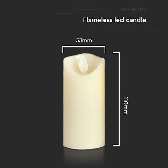 V-TAC Dekorative Lampe Wachs-Politur Weiß