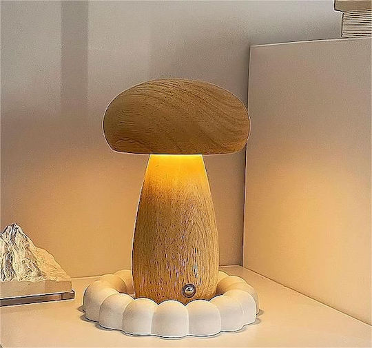 Decorative Lamp Mushroom Beige