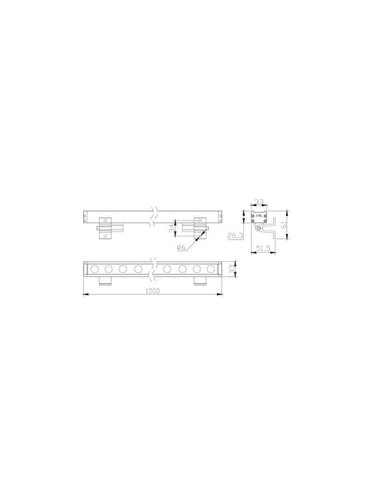 Zambelis Lights Wall-Mounted Outdoor Spotlight IP66