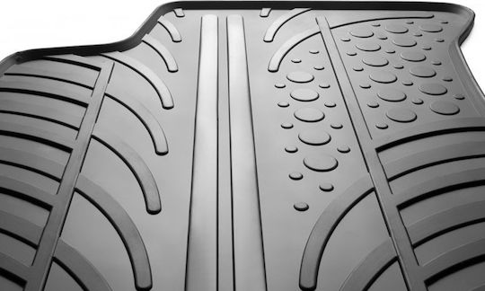 Gledring Set of Front and Rear Mats 4pcs for Peugeot 207 2006-2012 Black