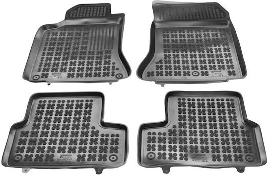 Rezaw Plast Set of Front and Rear Mats 4pcs Tray Type for Mercedes-Benz CLA Class 2018+ Black