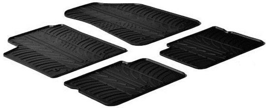 Lampa Set of Front and Rear Mats 4pcs Tray Type for Fiat Bravo 2007-2014 Black