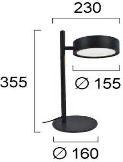 Viokef Dekorative Lampe Schwarz