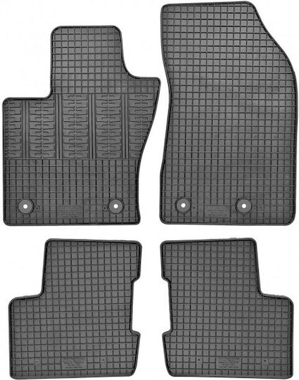 Cik Set of Front and Rear Mats 4pcs for Fiat 500X 2014+ Black