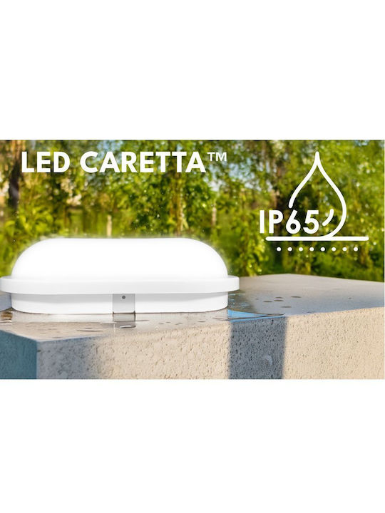 Elvhx Επιτοίχια Χελώνα Εξωτερική LED IP65 7W με Φυσικό Λευκό Φως