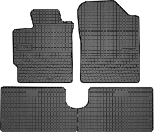 Frogum Σετ Μπροστινά και Πίσω Πατάκια 4τμχ για Toyota Yaris 2011+ Μαύρα