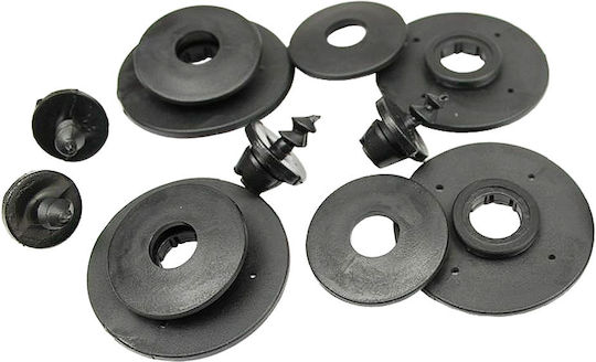 Rezaw Plast Satz Vorder- und Hintermatten Wannenartig 4Stück aus Gummi für Dacia Sandero 2019-2020 Schwarz