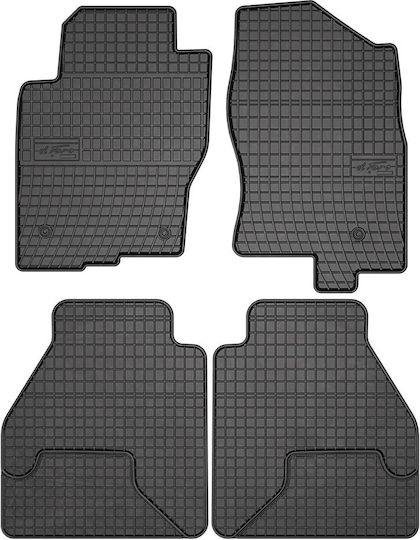 Frogum Set of Front and Rear Mats 4pcs for Nissan Navara 2010-2015 Black