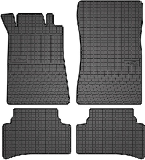 Frogum Set Covorașe Față și Spate 4buc din Furtun pentru Mercedes-Benz Clasa C 1993-2001 Negre