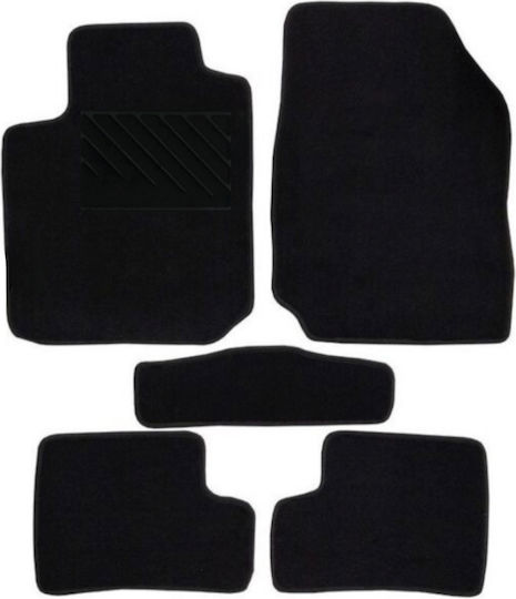 Autopataki Set of Front and Rear Mats 5pcs for Nissan Micra 2003-2007 Black