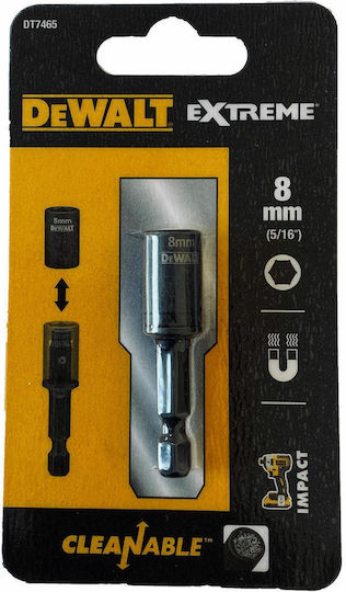 DEWALT Καρυδάκι Εξάγωνο με Καρέ Υποδοχής HEX Διάμετρος 8mm
