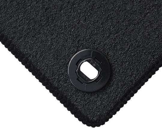 Cik Set of Front and Rear Mats 4pcs for Toyota C-HR 2016 Black