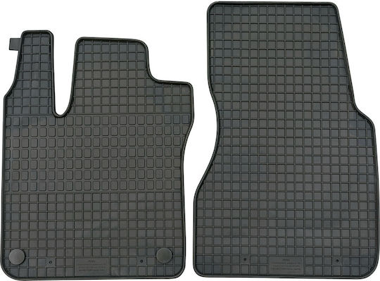 Petex Σετ Μπροστινά και Πίσω Πατάκια 2τμχ για Smart ForTwo 2014+ Μαύρα