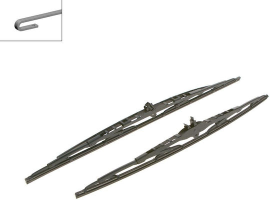 Bosch 801S Front Car Wiper Set 600mm/530mm for Volkswagen Amarok / Transporter Volvo S60 / S80 / V70 Porsche Panamera