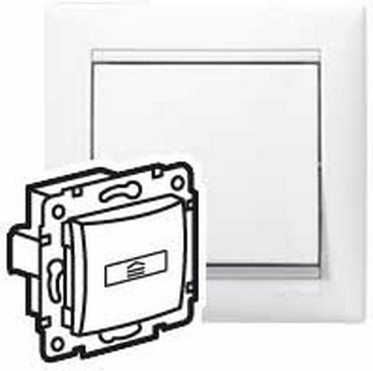 Legrand Valena Recessed Wall Card Switch Commands with Frame White