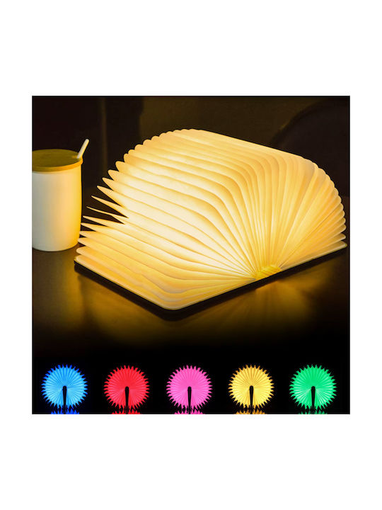 Remote control Decorative Lamp with RGB Lighting Book LED