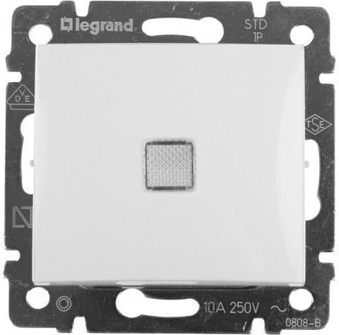 Legrand Valena 25 Recessed Electrical Wall Switch One-Way Without Frame Aller Retour White