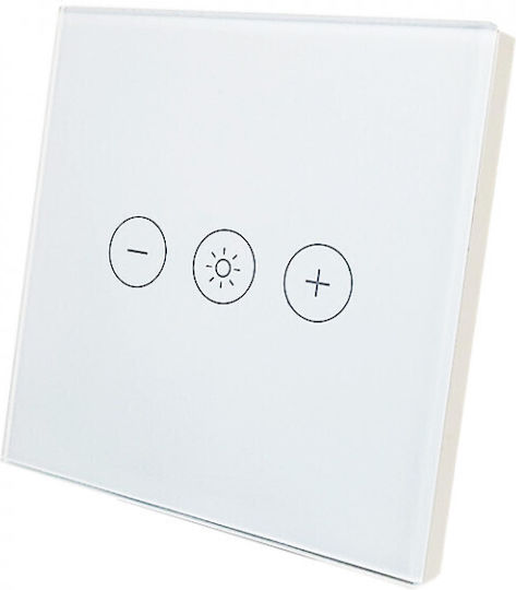 SmartWise Recessed Wall Switch Wi-Fi Lighting One-Way without Frame White