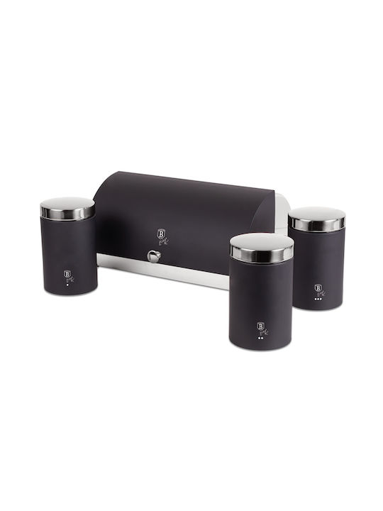 Berlinger Haus Ψωμιέρα Inox Μαύρη 38.5x28x18.5cm Berlinger Haus Ψωμιέρα Inox Μαύρη 38.5x28x18.5cm