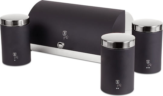 Berlinger Haus Ψωμιέρα Inox Μαύρη 38.5x28x18.5cm Berlinger Haus Ψωμιέρα Inox Μαύρη 38.5x28x18.5cm