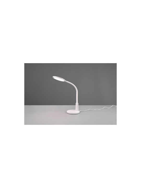 Trio Lighting LED Φωτιστικό Γραφείου με Εύκαμπτο Βραχίονα σε Λευκό Χρώμα