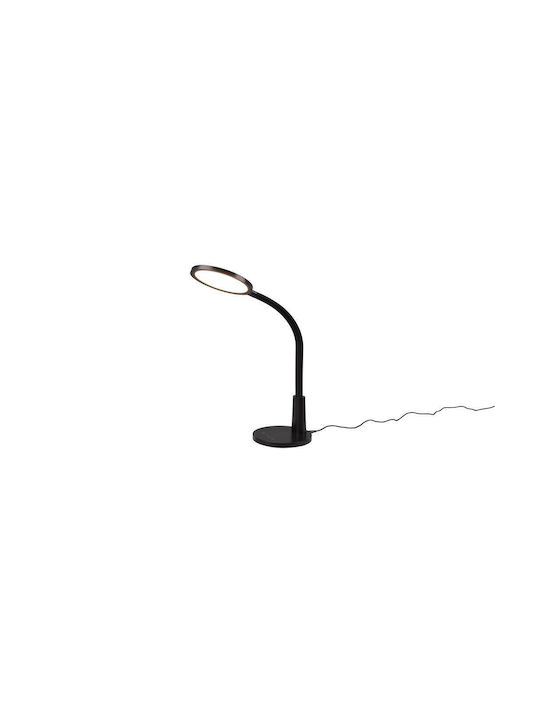Trio Lighting LED Φωτιστικό Γραφείου με Εύκαμπτο Βραχίονα σε Μαύρο Χρώμα
