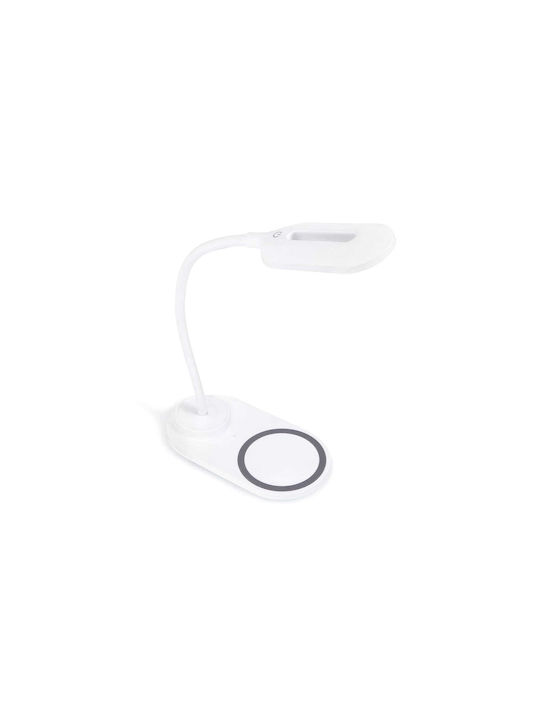 Platinet LED Office Lamp with Flexible Arm in White Color