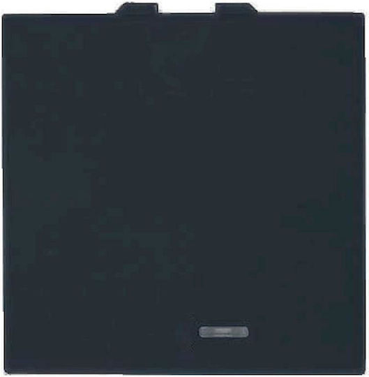 Geyer Recessed Wall Switch Single Without Frame Medium Black