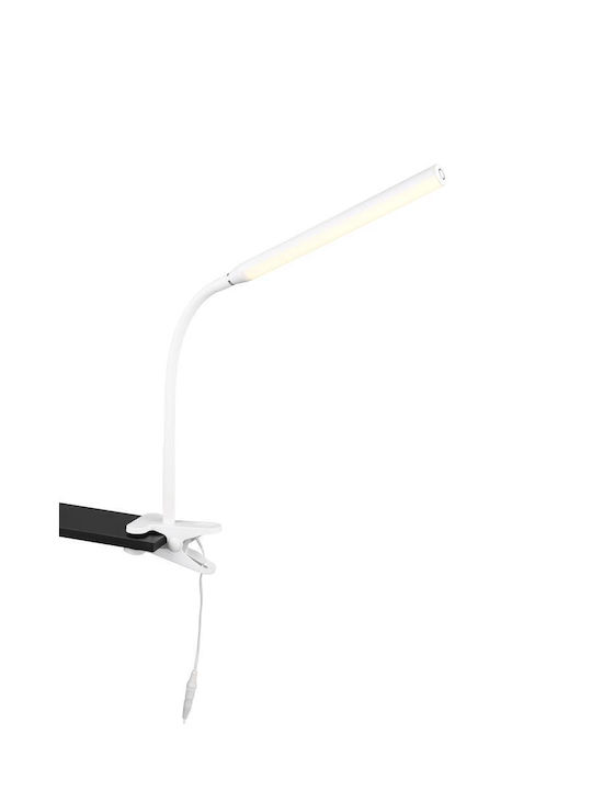 Trio Lighting Φωτιστικό Γραφείου με Εύκαμπτο Βραχίονα σε Λευκό Χρώμα