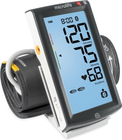 Microlife BP A7 Touch BT AFIB Digital Blood Pressure Monitor Arm with Arrhythmia Detection & Bluetooth