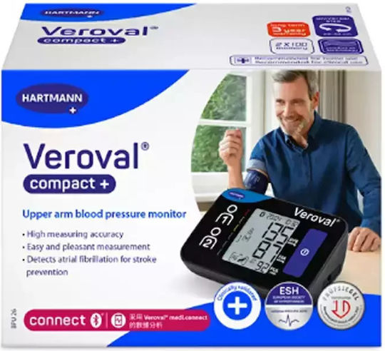Hartmann Veroval Compact+ Electronical Blood Pressure Monitor Arm with Arrhythmia Detection & Bluetooth 925105