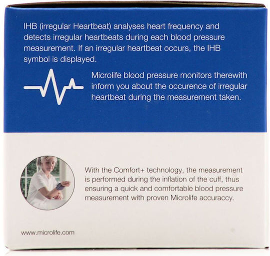 Microlife HD Corner BP W3 Comfort Electronic Wrist Blood Pressure Monitor with Arrhythmia Detection