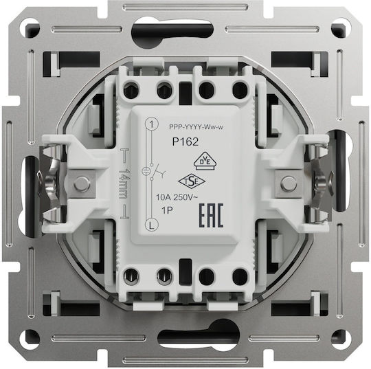 Schneider Electric Încastrat Comutator de Perete cu Card Comenzi fără Cadru Gri