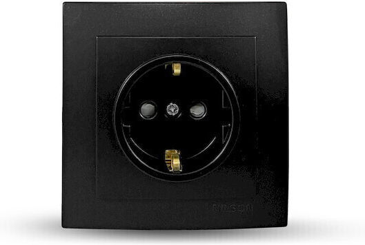 Geyer Single Power Safety Socket Black